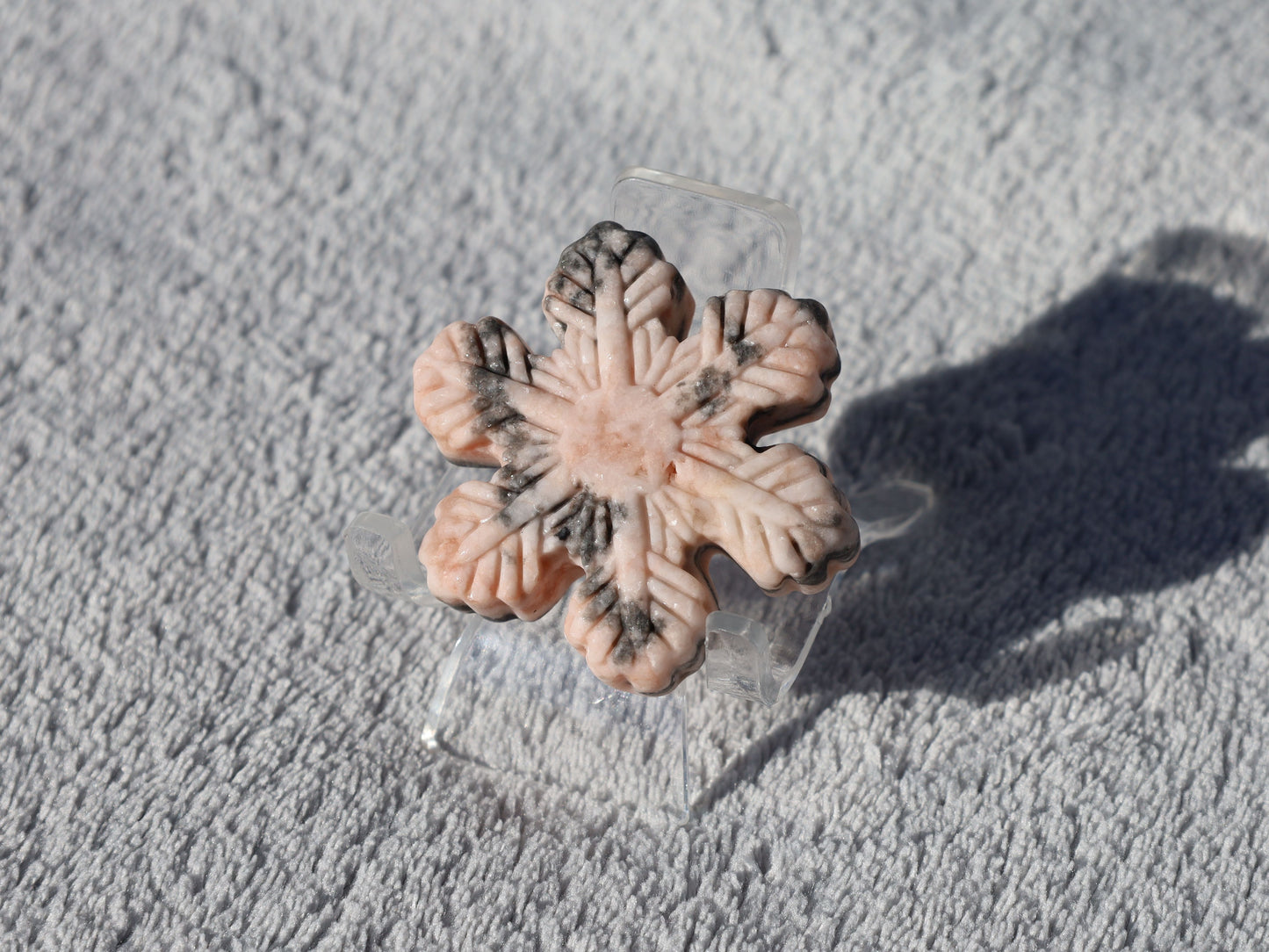 Pink Zebra Jasper Snowflake