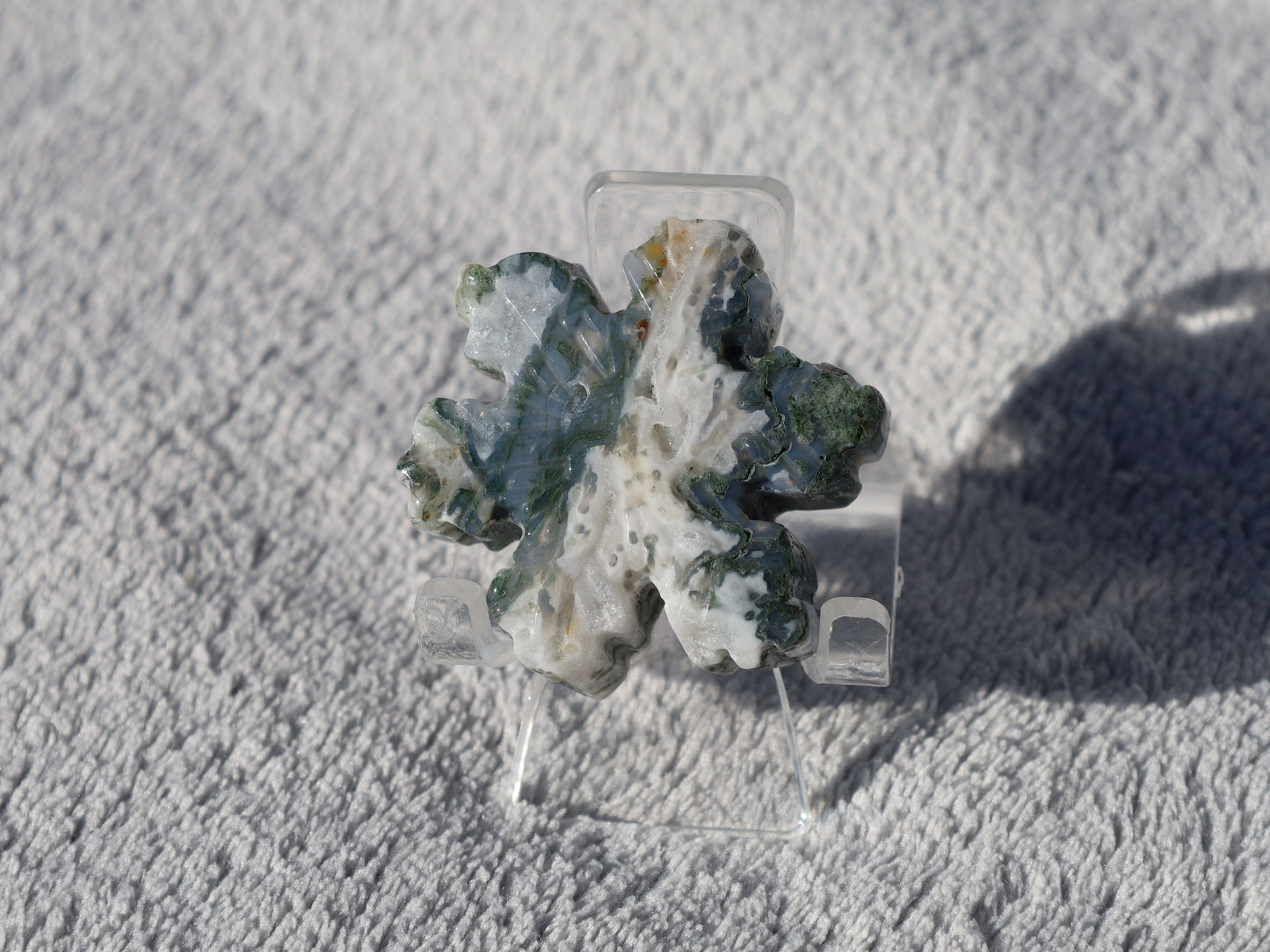Moss Agate Snowflake