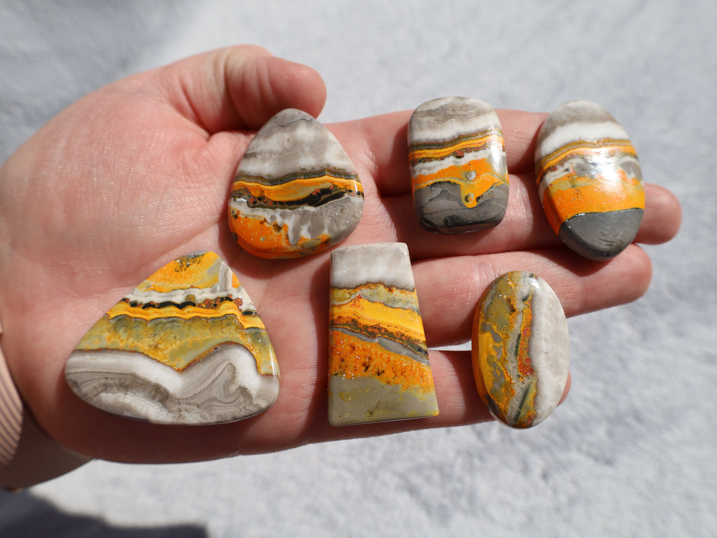Bumble Bee Jasper Cabochon
