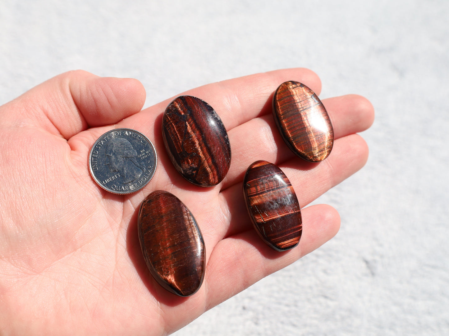 Red Tiger's Eye Cabochon
