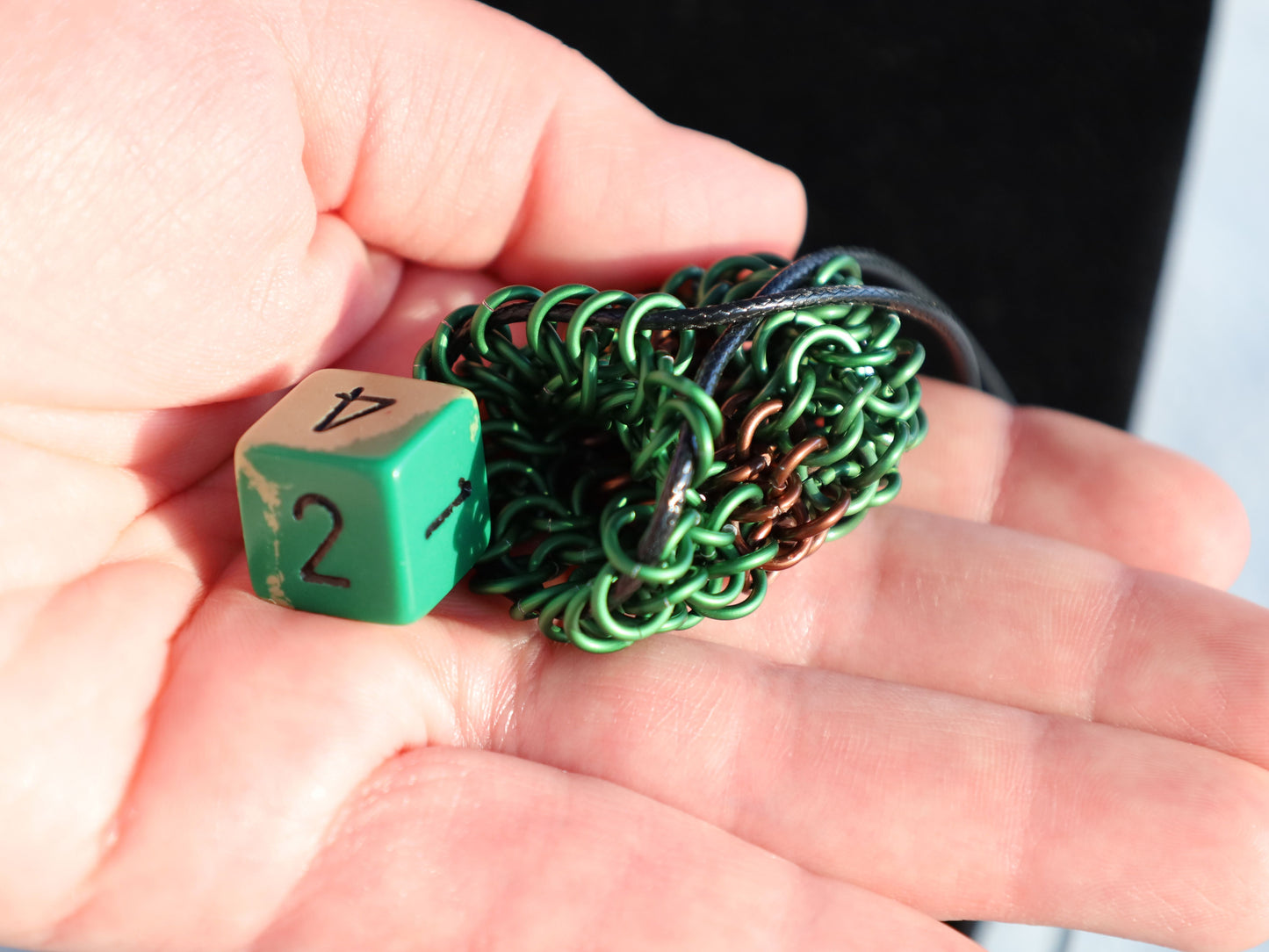 Chainmail Pouch Necklace