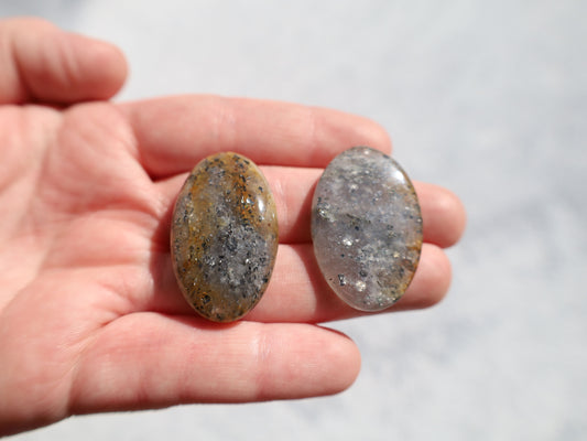Black Sunstone Cabochon