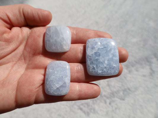 Blue Calcite Cabochon