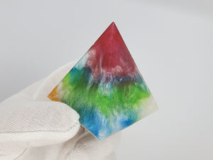 Colorful Resin Pyramid
