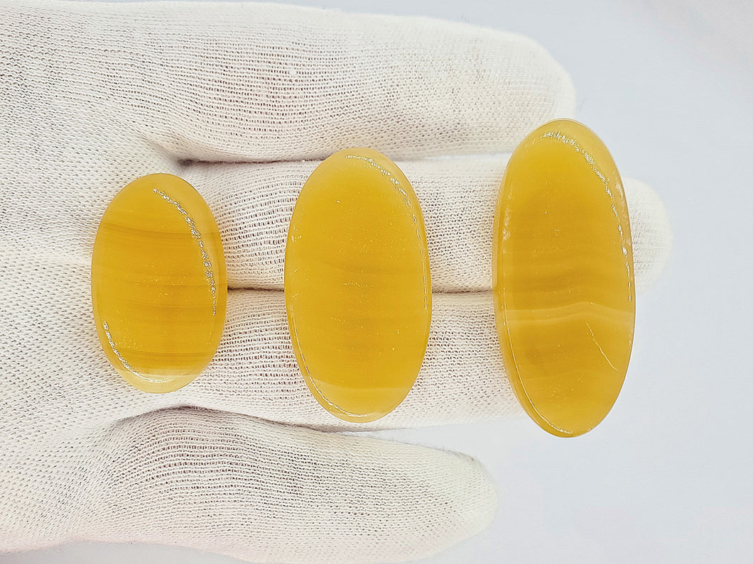 Yellow Lace Agate Oval Cabochon