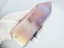 Load image into Gallery viewer, Large Aura Rose Quartz Tower
