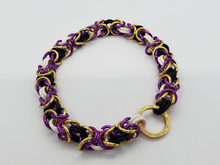 Load image into Gallery viewer, Non-binary Pride Zodiac Chainmail Stretch Bracelet

